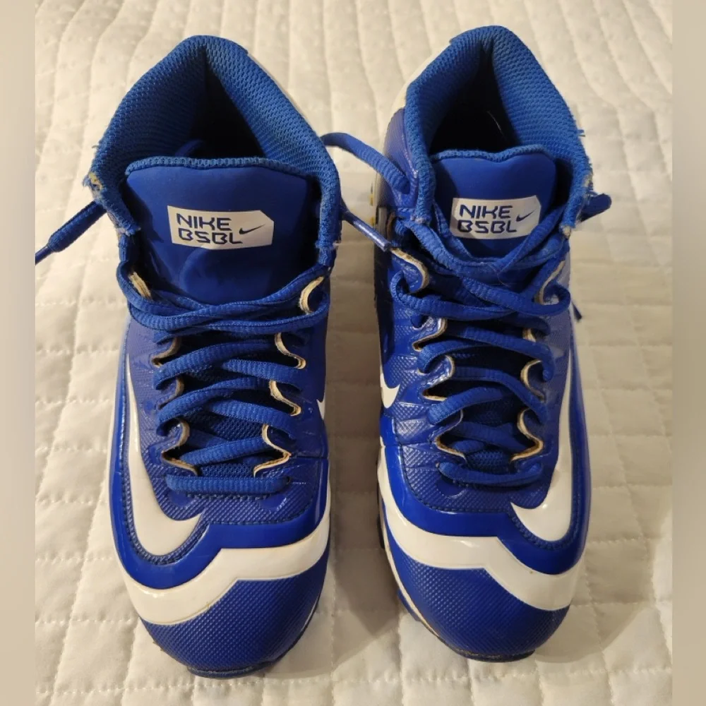 Nike 2.5Y Huarache 2KFilth Keystone Royal Blue White Mid Baseball Cleats Sports